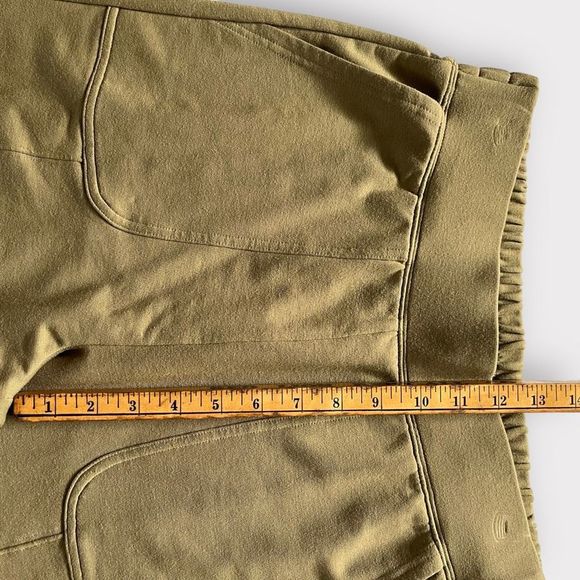 Fabletics Gemma Joggers Medium Green Womens Athleisure Terry Pants Stretch - Picture 8 of 13